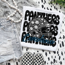 Load image into Gallery viewer, Football Mascot Faux Rhinestone Helmet Dropdown TRANSFER VIRGO JUNE 25
