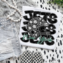 Load image into Gallery viewer, Football Mascot Faux Rhinestone Helmet Dropdown TRANSFER VIRGO JUNE 25
