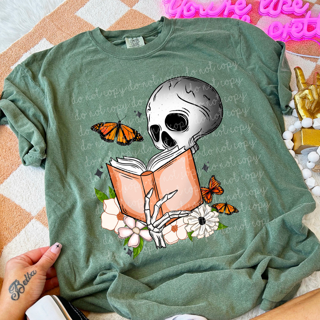 Skelly Reading Floral Butterfly TRANSFER MOON SEPT 24