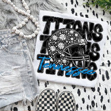 Load image into Gallery viewer, Football Mascot Faux Rhinestone Helmet Dropdown TRANSFER VIRGO JUNE 25
