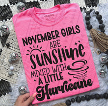 Load image into Gallery viewer, Birthday Month Girls Are Sunshine Blk TRANSFER
