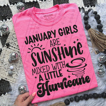 Load image into Gallery viewer, Birthday Month Girls Are Sunshine Blk TRANSFER
