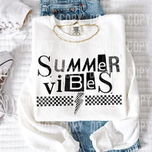 Load image into Gallery viewer, Summer Sayings Checker Bolt Dropdown TRANSFER SBB APRIL 25
