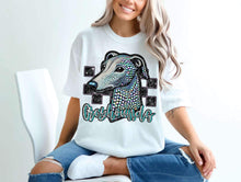 Load image into Gallery viewer, Checkered Rhinestone Mascot DROPDOWN TRANSFER CSWD
