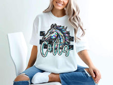 Load image into Gallery viewer, Checkered Rhinestone Mascot DROPDOWN TRANSFER CSWD

