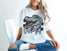 Load image into Gallery viewer, Checkered Rhinestone Mascot DROPDOWN TRANSFER CSWD
