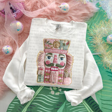 Load image into Gallery viewer, Faux Patchwork Christmas Gold Outline Dropdown TRANSFER OHD NOV 25
