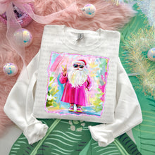 Load image into Gallery viewer, Merry Christmas Santa Peace Faux Paint Dropdown TRANSFER OHD NOV 25
