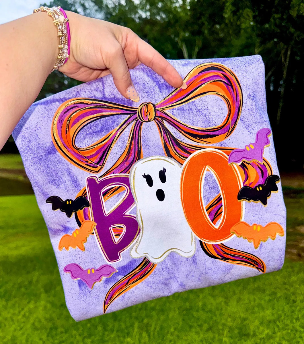 Boo Ghost Paint Bow TRANSFER TCC JULY 25