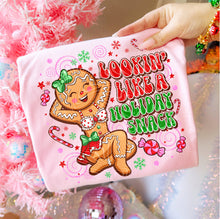 Load image into Gallery viewer, Lookin' Like A Holiday Snack Gingerbread And Candies With SLEEVE OPTION DROPDOWN TRANSFER GRAV NOV 25
