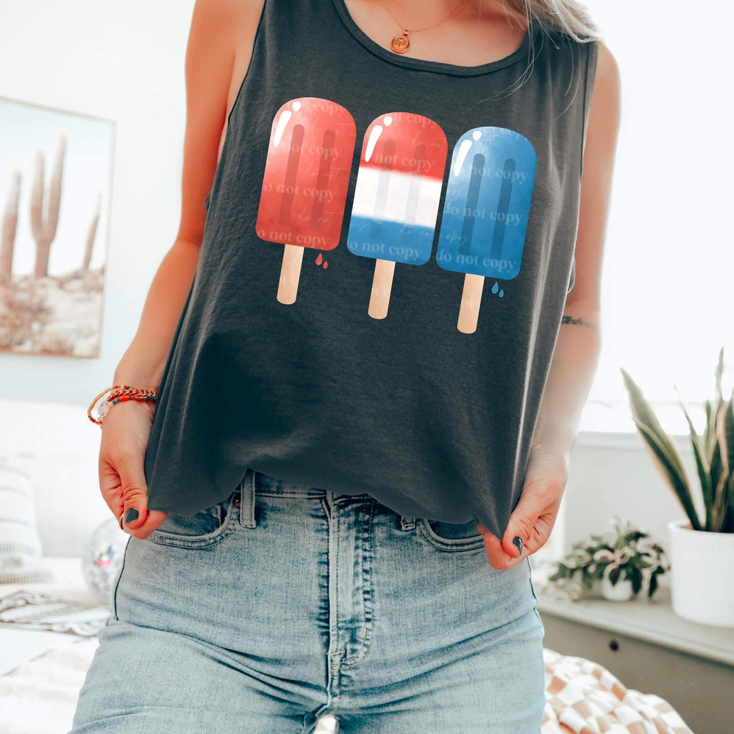 4th Of July Trio Popsicles TRANSFER CSC