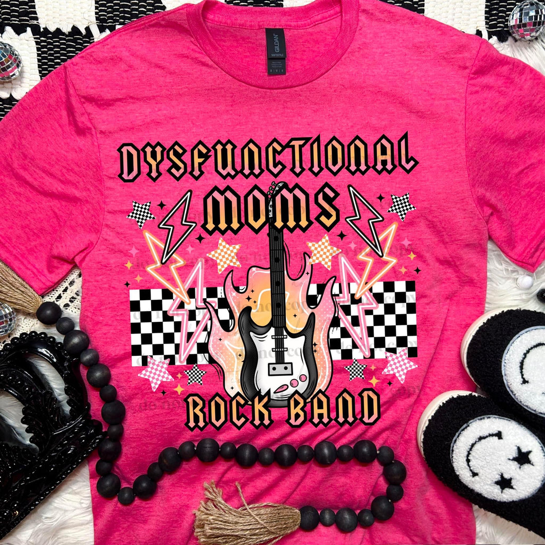 Dysfunctional Mom Rock Band Checkered Guitar TRANSFER CSC