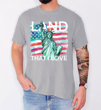 Load image into Gallery viewer, Land That I Love Watercolor USA Flag Color DROPDOWN TRANSFER SCG APR 26
