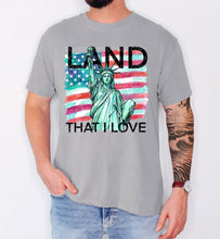 Load image into Gallery viewer, Land That I Love Watercolor USA Flag Color DROPDOWN TRANSFER SCG APR 26

