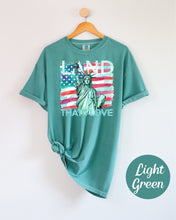 Load image into Gallery viewer, Land That I Love Watercolor USA Flag Color DROPDOWN TRANSFER SCG APR 26
