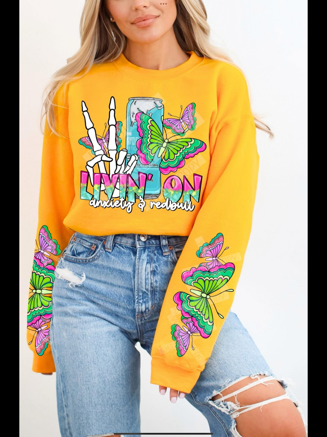 Livin' On Anxiety And Redb_ll With SLEEVE OPTION TRANSFER CST FEB