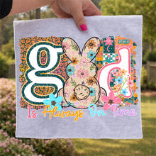 Load image into Gallery viewer, God Is Always On Time Patchwork COLOR DROPDOWN TRANSFER VIRGO MAR 26
