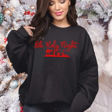 Load image into Gallery viewer, Oh Holy Night Faux Emb Red Or White TRANSFER HMWK
