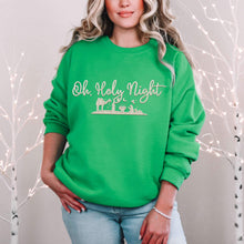 Load image into Gallery viewer, Oh Holy Night Faux Emb Red Or White TRANSFER HMWK
