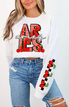 Load image into Gallery viewer, Cherry Checkered Horoscopes With SLEEVE OPTION DROPDOWN TRANSFER CST JAN
