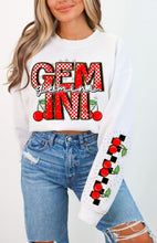Load image into Gallery viewer, Cherry Checkered Horoscopes With SLEEVE OPTION DROPDOWN TRANSFER CST JAN
