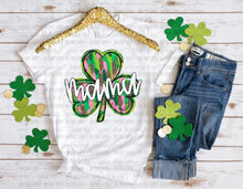 Load image into Gallery viewer, Mama + Mini + Mimi Brushstroke Shamrock DROPDOWN TRANSFER OHDD FEB 25
