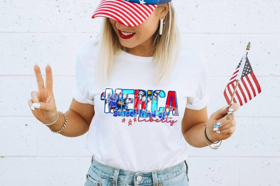 'Merica Sweet Land Of Liberty TRANSFER CST MAY