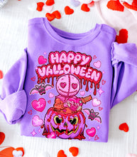 Load image into Gallery viewer, Happy Valloween Pink Pumpkin Sam SLEEVE OPTION DROPDOWN TRANSFER GRAV JAN 26
