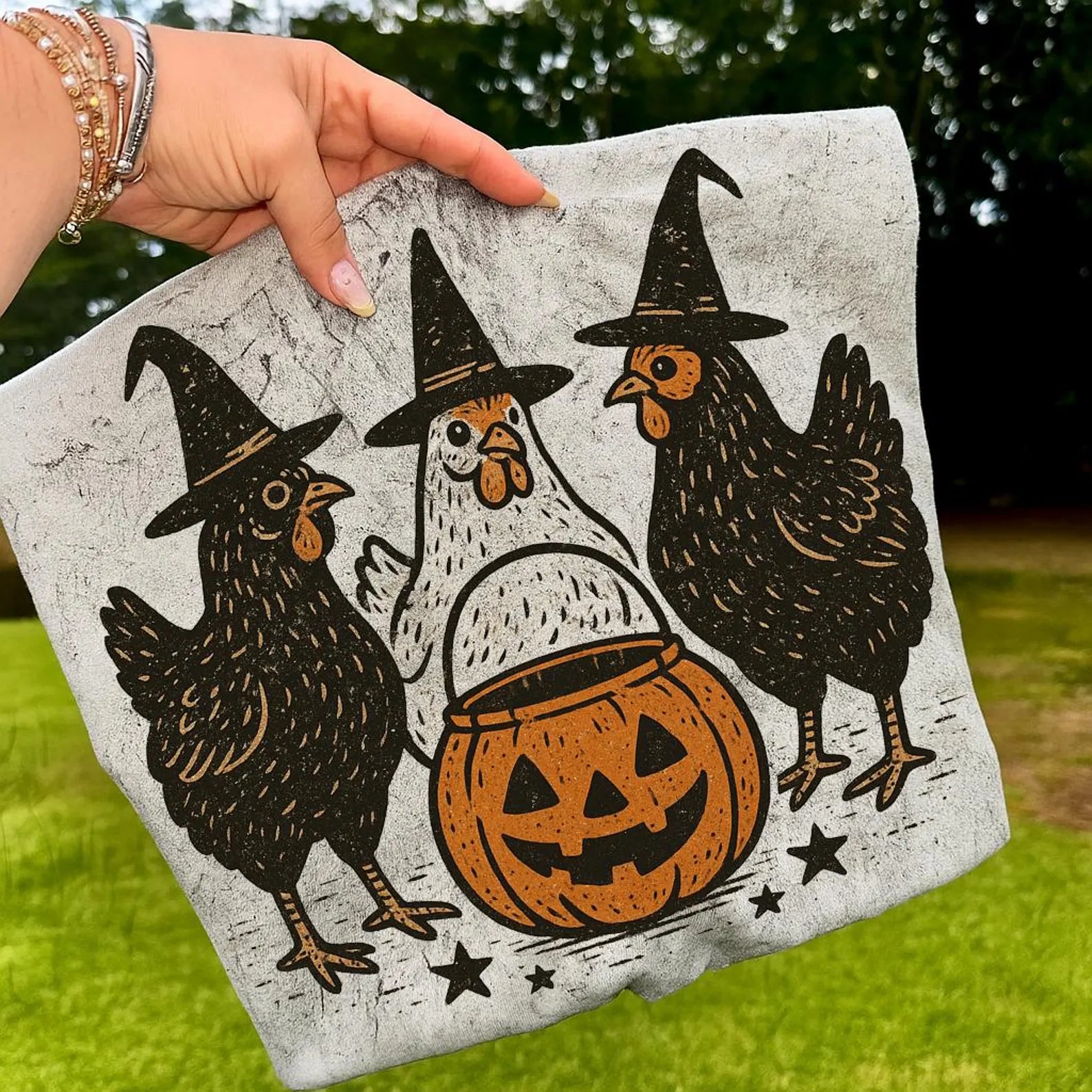 Rooster Trio Pumpkin TRANSFER – Sassy Sublimation & Screen Prints