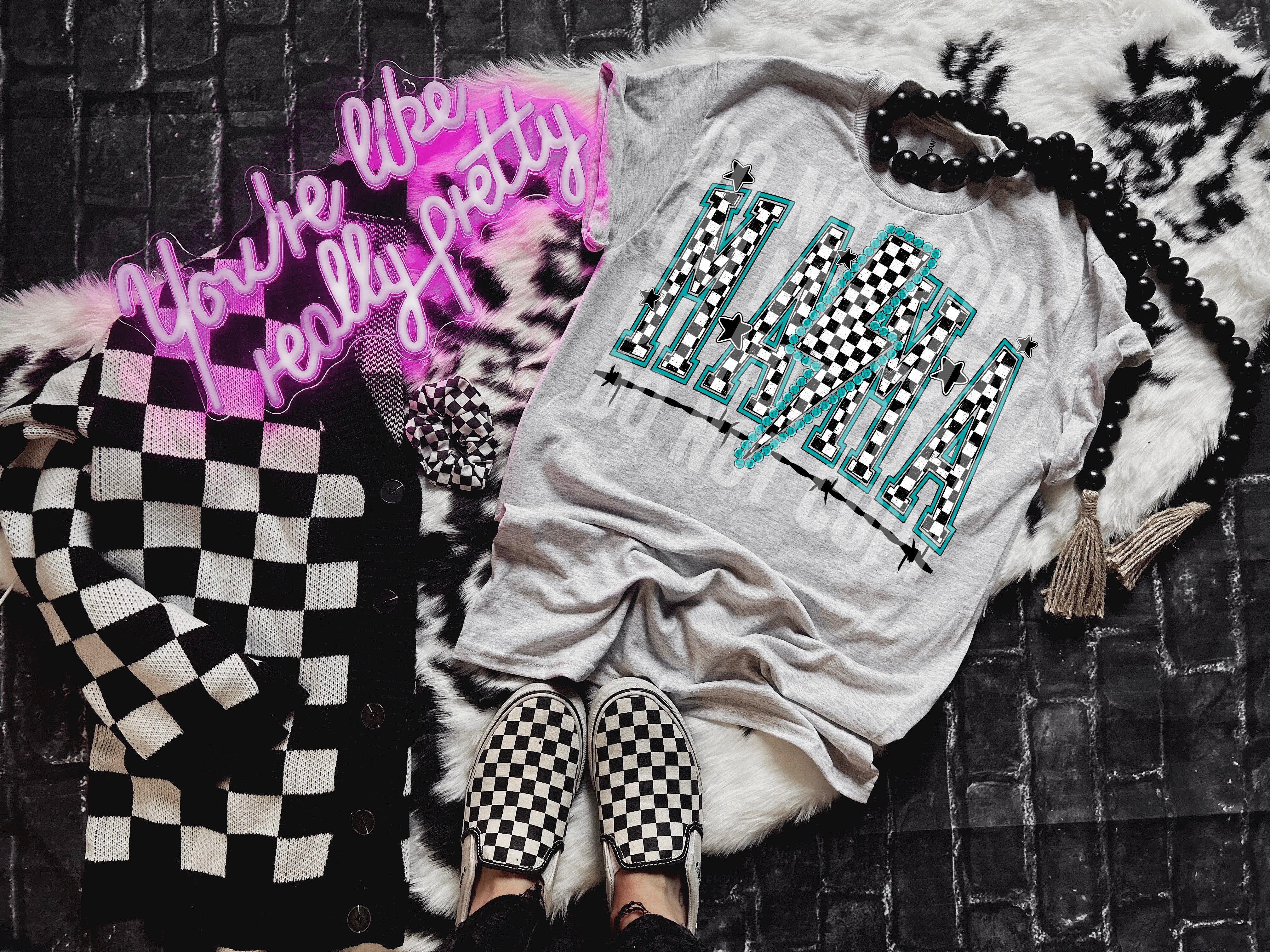 Mama Cow print and Turquoise TRANSFER SCG FEB – Sassy Sublimation ...