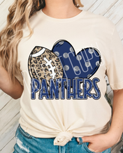Load image into Gallery viewer, Football Hearts Polka Dot Mascots DROPDOWN TRANSFER
