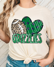 Load image into Gallery viewer, Football Hearts Polka Dot Mascots DROPDOWN TRANSFER
