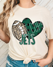 Load image into Gallery viewer, Football Hearts Polka Dot Mascots DROPDOWN TRANSFER
