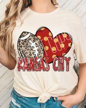 Load image into Gallery viewer, Football Hearts Polka Dot Mascots DROPDOWN TRANSFER
