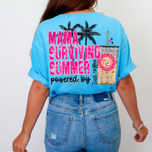 Load image into Gallery viewer, Mama Surviving Summer Drink DROPDOWN WITH Pocket TRANSFER VIRGO APR 26

