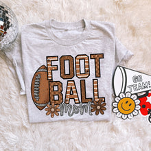 Load image into Gallery viewer, Football Mom Checker Floral TRANSFER VIRGO JULY 25
