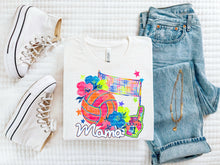 Load image into Gallery viewer, Bright Watercolor Hibiscus Mama Sport Options DROPDOWN TRANSFER SCG APR 26
