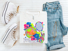 Load image into Gallery viewer, Bright Watercolor Hibiscus Mama Sport Options DROPDOWN TRANSFER SCG APR 26
