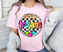 Load image into Gallery viewer, Let’s Go Bright Dotted Checkered Mascots DROPDOWN TRANSFER CAP 24
