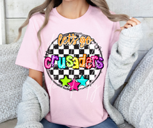 Load image into Gallery viewer, Let’s Go Bright Dotted Checkered Mascots DROPDOWN TRANSFER CAP 24
