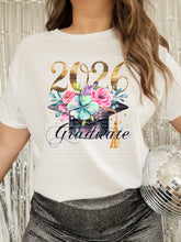 Load image into Gallery viewer, 2026 Graduate Grad Squad Flowers In Cap DROPDOWN TRANSFER SCG MAY 26

