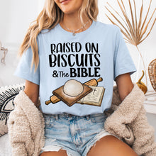 Load image into Gallery viewer, Raised On Biscuits or Sourdough &amp; The Bible Dropdown TRANSFER VIRGO APR 25
