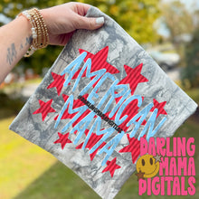 Load image into Gallery viewer, American Mama or Mini Stripe Stars DROPDOWN TRANSFER DMD EM JUNE 26
