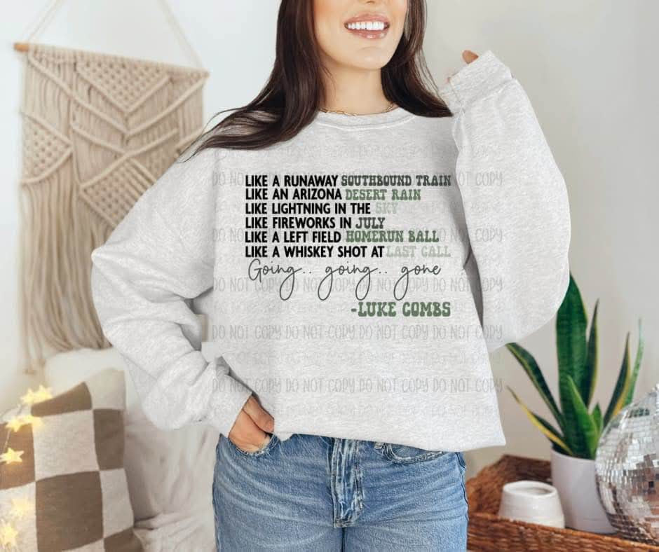 Going Going Gone L_ke Lyrics TRANSFER MWG JAN 25