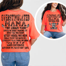 Load image into Gallery viewer, Overstimulated Mama Chaos Tour Front &amp; Back Option TRANSFER VIRGO APR 25
