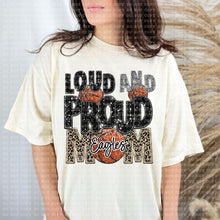 Load image into Gallery viewer, Loud And Proud Basketball Eagles Faux Embroidery Sequin Leopard TRANSFER
