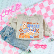 Load image into Gallery viewer, I Only Love My Snacks &amp; My Mama Color Dropdown TRANSFER TGG APR 25

