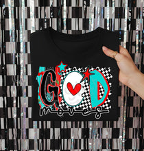 Load image into Gallery viewer, God Moves Checker Background TRANSFER CST DEC 25
