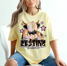 Load image into Gallery viewer, Resting On His Promises Brushstroke Highland Cow TRANSFER CST DEC 25
