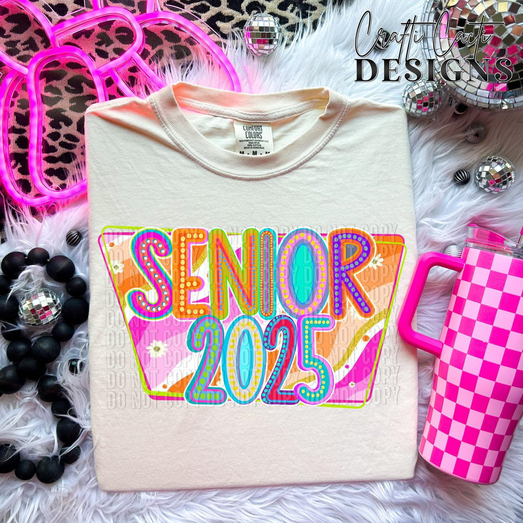 Senior 2025 Retro Marquee TRANSFER CCD